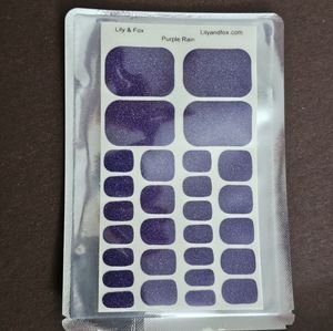 Lily and Fox Nail Wraps - Purple Rain